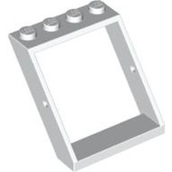 4447-1G Dakraam4x4x3- type zonder bodempaneel (Ruit zie 4448) wit gebruikt *1C038