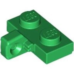 44567-6G Scharnierplaat 1x2- 1 vinger aan ZIJKANT groen gebruikt *1B332