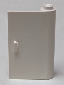446-1G Deur 1x3x4 rechts (dicht) wit gebruikt *1B392