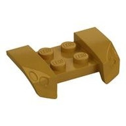 44674-115 Plaat 2x4 met spatbord, vleugels, overhang lamp goud, parel NIEUW *5A020