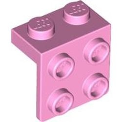 44728-104 Verbindingsplaat 1x2- 2x2 roze, helder NIEUW *1B258