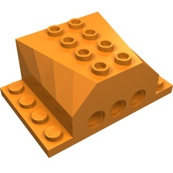45407-4G Motorblok 4x6x2 oranje gebruikt *