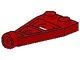 4596-5G Platte plaat 1x2 space wing rood gebruikt *1L0000