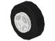 4624c01-1G Wiel klein 8x6mm vierkant asgat gladde band wit gebruikt *5W000