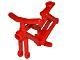 4719-5G Fiets ALLEEN FRAME rood gebruikt *5K000