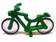 4719c02-6 Fiets (wiel en band 1 deel) groen NIEUW *5K000