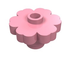4728-23 Bloem 2x2 roze (klassiek) NIEUW *5C079