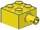 4730-3G Steen 2x2 met pin zonder asgat geel gebruikt *1D008