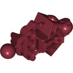 47328-59G Bionicle Vahki onderbeen rood, donker gebruikt *