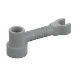 4735-86G Balk 1x3 met clip (robotarm) grijs, licht (blauwachtig) gebruikt *1E018