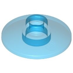 4740-14 Schotel 2x2 transparant donkerblauw NIEUW *1B046