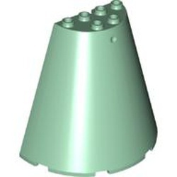 47543-48 Halve kegel 8x4x6 (pakketpost) groen, zandkleurig NIEUW *5D0000