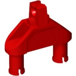 47973-5G Scharnier 1x3 met 2 pinnen rood gebruikt *1L192