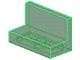 4865-20 Paneel 1x2x1 (bankje) rechte hoeken transparant groen NIEUW *1B017