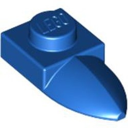 49668-7 Platte plaat 1x1 met tand IN VERLENGDE blauw NIEUW *1B322