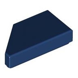 5092-63 Tegel 1x2 WIG rechts blauw, donker NIEUW *5A079
