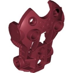 53544-59G Bionicle Toa Inika schouderbeschermer rood, donker gebruikt *