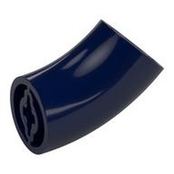 5489-63 Elleboog 2x2 zonder 45 graden 27,7 mm hoog blauw, donker NIEUW *1D000