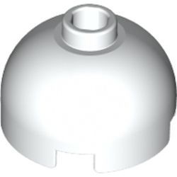 553-1G Steen, 2x2x1 dome TOP wit gebruikt *1L082