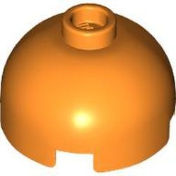 553-4 Steen, 2x2x1 dome TOP oranje NIEUW *1B080