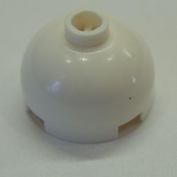 553a-1G Steen, 2x2x1 dome top ZONDER ASHOUDER wit gebruikt *1L082