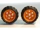 56145c04-4 Wiel 30x20mm met band 43,2x26mm balloon klein oranje NIEUW *5W000