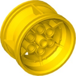56908-3 Wiel 43.2 x 26 mm Technic Racing small, 6 pingaten (PAKKETPOST) geel NIEUW *5W000