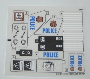 60130stk01 STICKER Prison Island NIEUW *0S0000