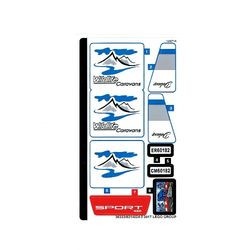 60182stk01 STICKER 60182 Pickup & Caravan NIEUW *0S0000