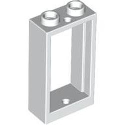 60593-1G Raam 1x2x3- vlak (NIEUWE stijl) ZONDER GLAS wit gebruikt *1C041