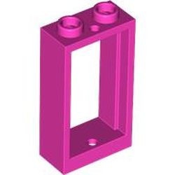 60593-47 Raam 1x2x3- vlak (NIEUWE stijl) ZONDER GLAS roze, donker NIEUW *1B278