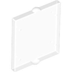 60601-12 Glas voor raam 1x2x2 nieuwe type (klein centraal pinnetje beide zijden) transparant NIEUW *1L000
