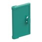 60614-39 Deur 1x2x3 klein (twee deurtjes per frame nodig) turquoise, donker NIEUW *1B274