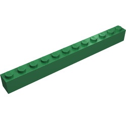 6112-6G Steen 1x12 groen gebruikt *1A049