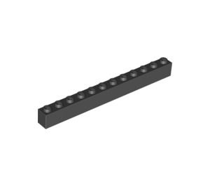 6112-85G Steen 1x12 grijs, donker (blauwachtig) gebruikt *1A049