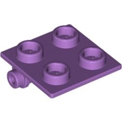 6134-157 Scharnierplaat- top 2x2 lavender, midden NIEUW *1B325