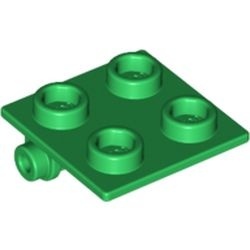 6134-6 Scharnierplaat- top 2x2 groen NIEUW *1B325