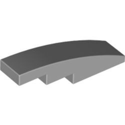 61678-86 Dakpan gebogen 1x4 grijs, licht (blauwachtig) NIEUW *1B099