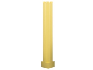 6168c01-33G Pilaar 2x2x11 massief geel, licht gebruikt *