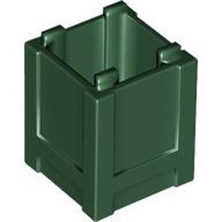 61780-80 Box met top opening groen, donker NIEUW *5K000