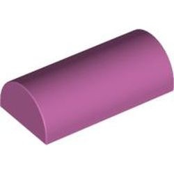 6192-47 Steen 2x4 geheel afgerond roze, donker NIEUW *1B073