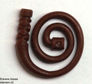 61975-88 Lasso opgerold bruin, roodachtig NIEUW *0L0000