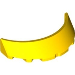 62360-3 Autoruit 3x6x1 gebogen geel NIEUW *5D0000