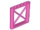 64448-47 Steun 1x6x5 vakwerk roze, donker NIEUW *2B071