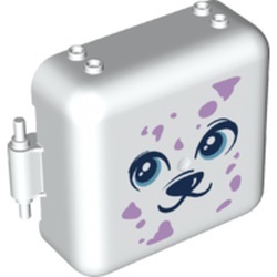 64462pb04-1 Box 3x8x6 2/3 halve met dalmatier hond (PAKKETPOST) wit NIEUW *5K000