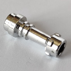 64567-22G Houder lichtzwaard chrome zilver gebruikt *1R0000
