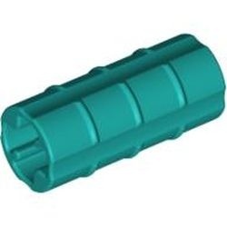6538-39 Technic, As koppelaar ribbel breedterichting turquoise, donker NIEUW *1A073