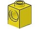 6541-3G Technic, steen 1x1 met PINgat geel gebruikt *1D052