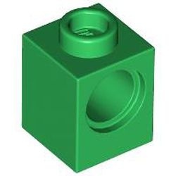 6541-6 Technic, steen 1x1 met PINgat groen NIEUW *1B011