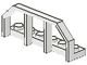 6583-1 Platte plaat 1x6 met treinbalkon wit NIEUW *0L0001